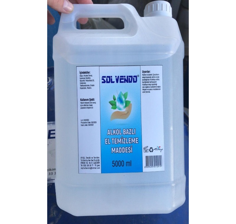 El Cilt Dezenfektanı -5 Litre