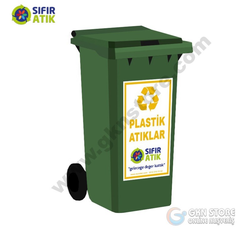 Plastik Sıfır Atık Konteynerı 120 Litre Plastik Atık -120 Litre Plastik Atık