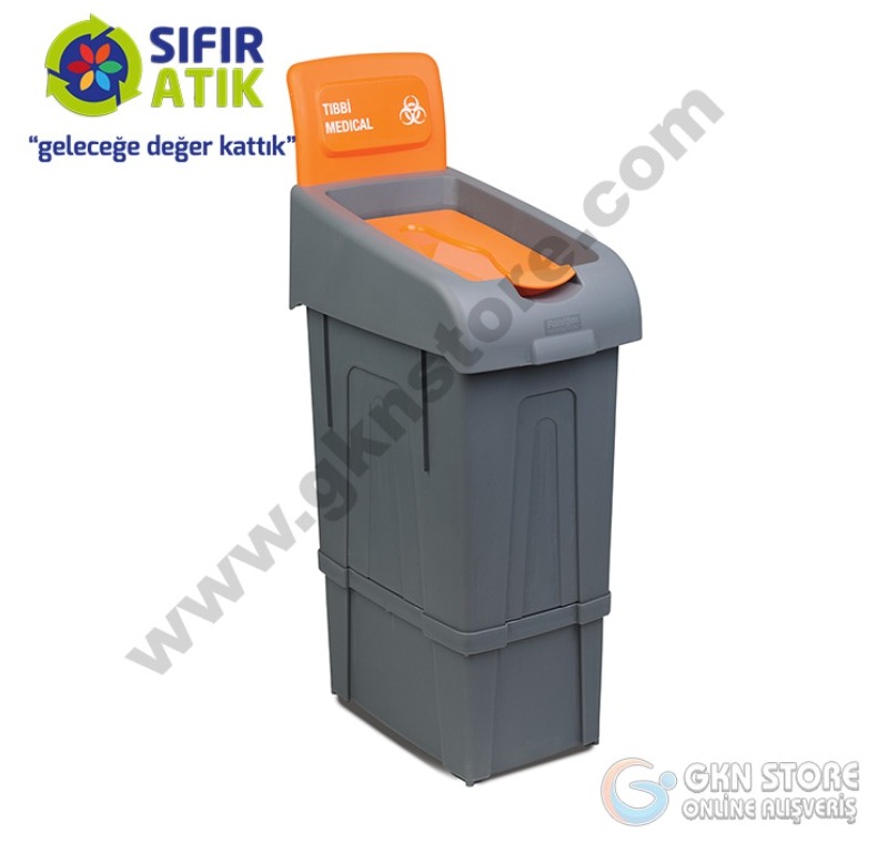 Plastik Sıfır Atık Kutusu 80 Litre Tıbbi Atık -PROCYCLE 19