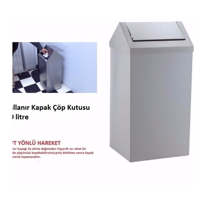 Sallanır Kapak Çöp Kutuları 80 Litre