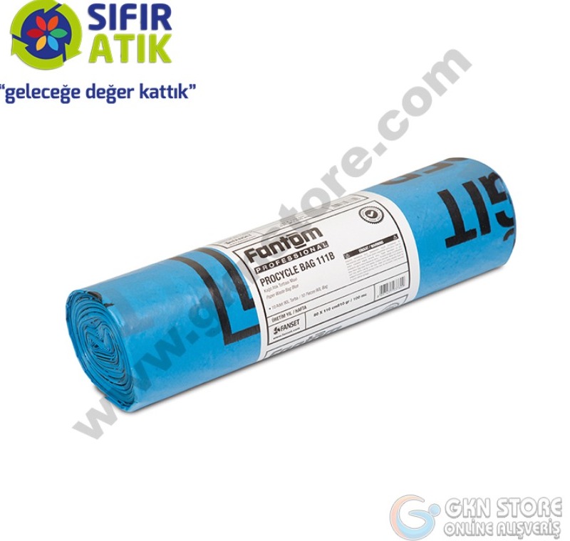 Sıfır Atık Çöp Poşetleri -Kağıt Atık Çöp Poşeti 80x110