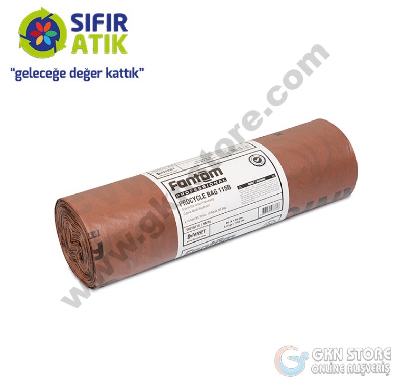 Sıfır Atık Çöp Torbası -Organik Atık Çöp Poşeti 80x110