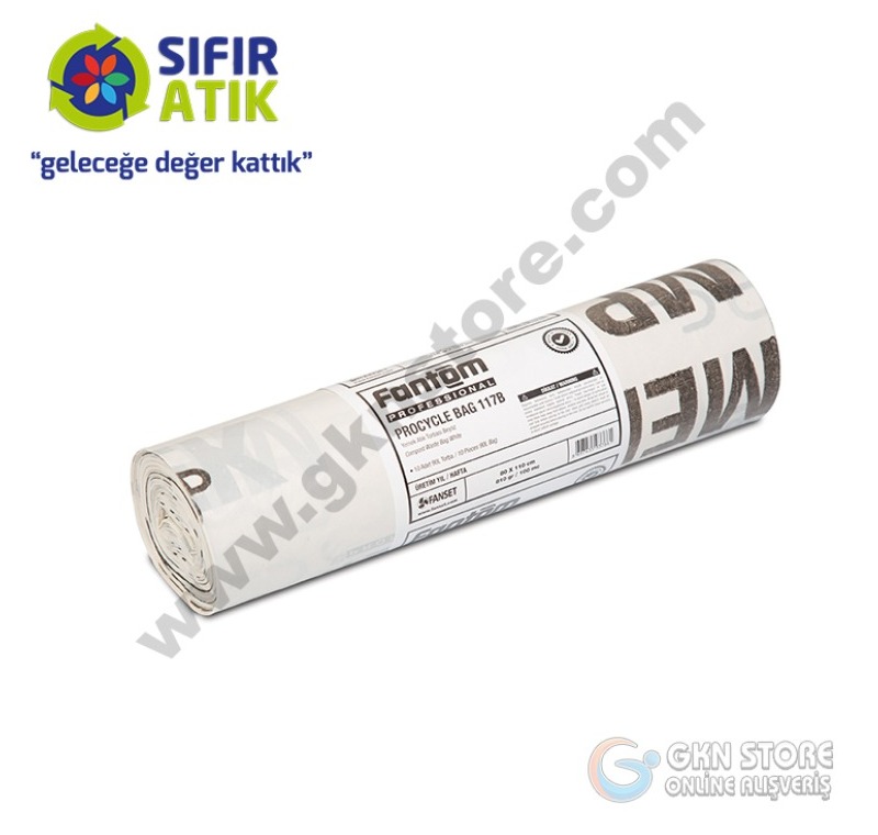 Sıfır Atık Çöp Poşeti Fiyatı -Yemek Atık Çöp Poşeti 80x110